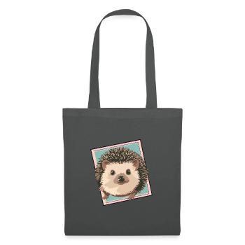 Hedgehog Porcupine Prickly - Tote Bag - graphite grey - Front