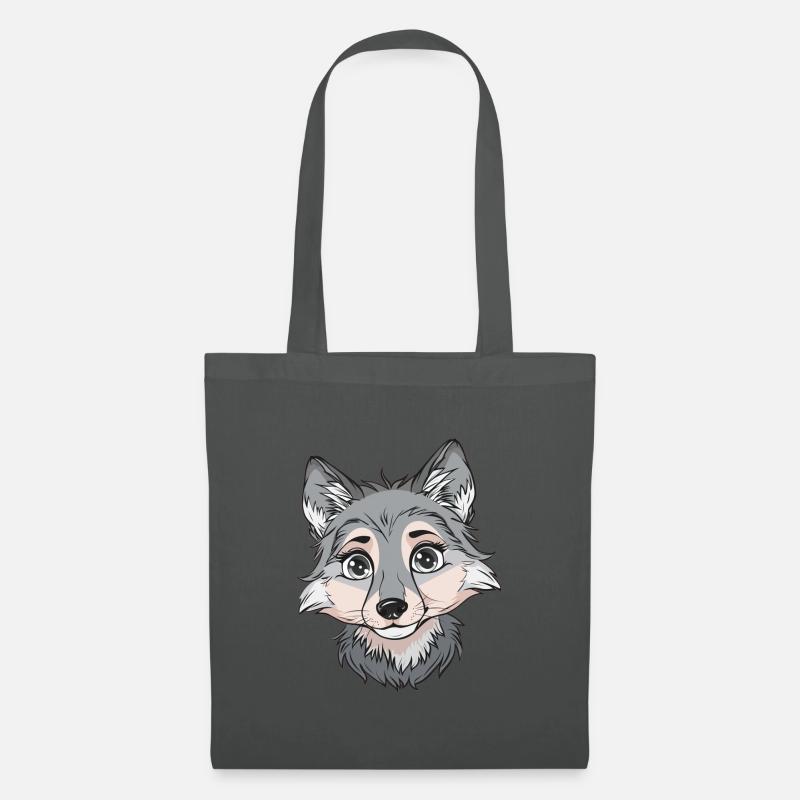 Wolf Werwolf Weisheit - Stoffbeutel - Graphite