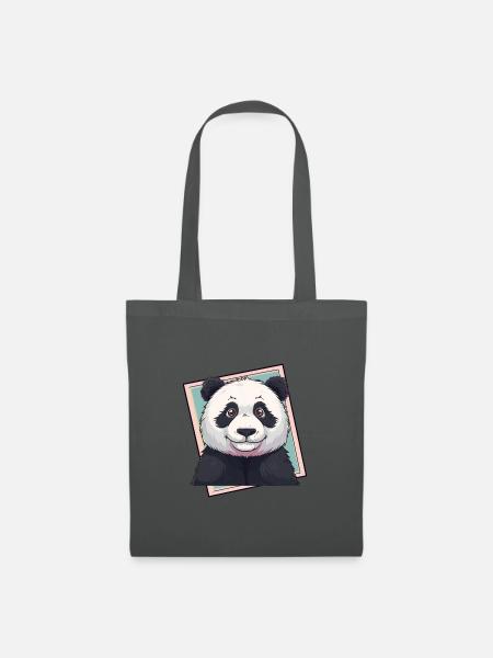 Panda Aussie - Stoffbeutel - Graphite