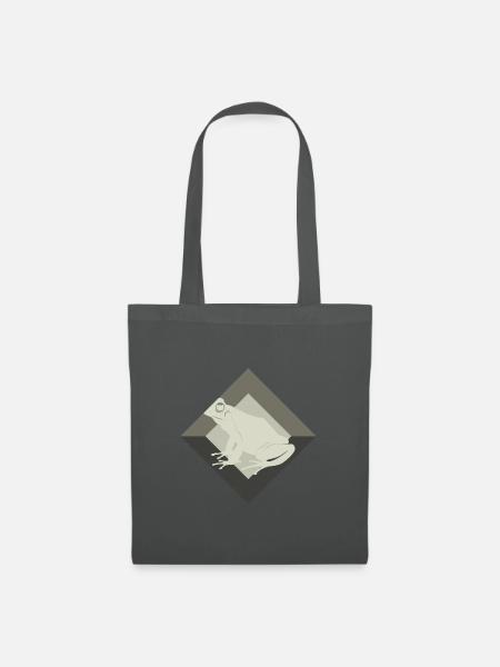 Frosch Laubfrosch Teich - Stoffbeutel - Graphite