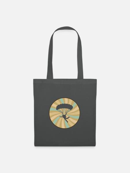 Skydiving Parachuting Freifall - Stoffbeutel - Graphite