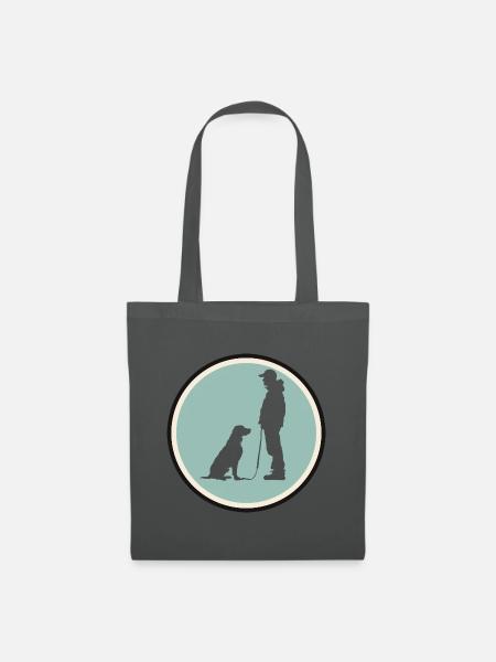 Hundetraining Hundetrainer - Stoffbeutel - Graphite