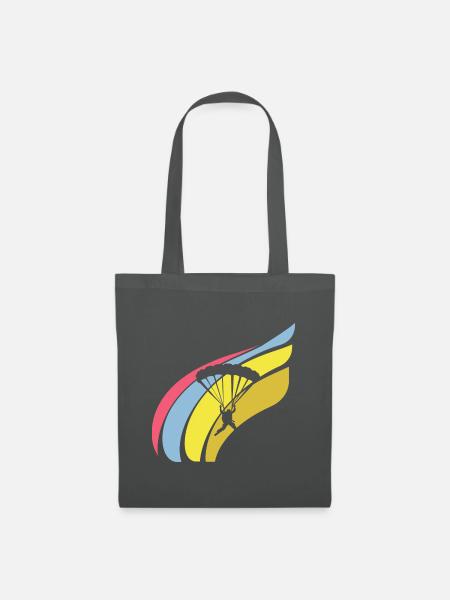 Paragliding Fallschirm Extremsport - Stoffbeutel - Graphite