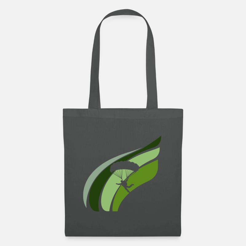 Skydiving Freifall Parachuting - Stoffbeutel - Graphite
