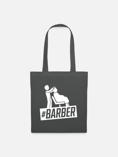 Barber Friseur - Stoffbeutel - Graphite