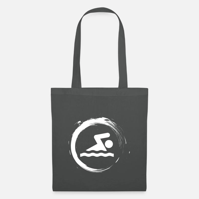 Schwimmen - Stoffbeutel - Graphite