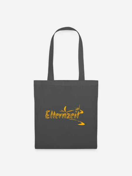 Geschenkidee Elternzeit - Stoffbeutel - Graphite