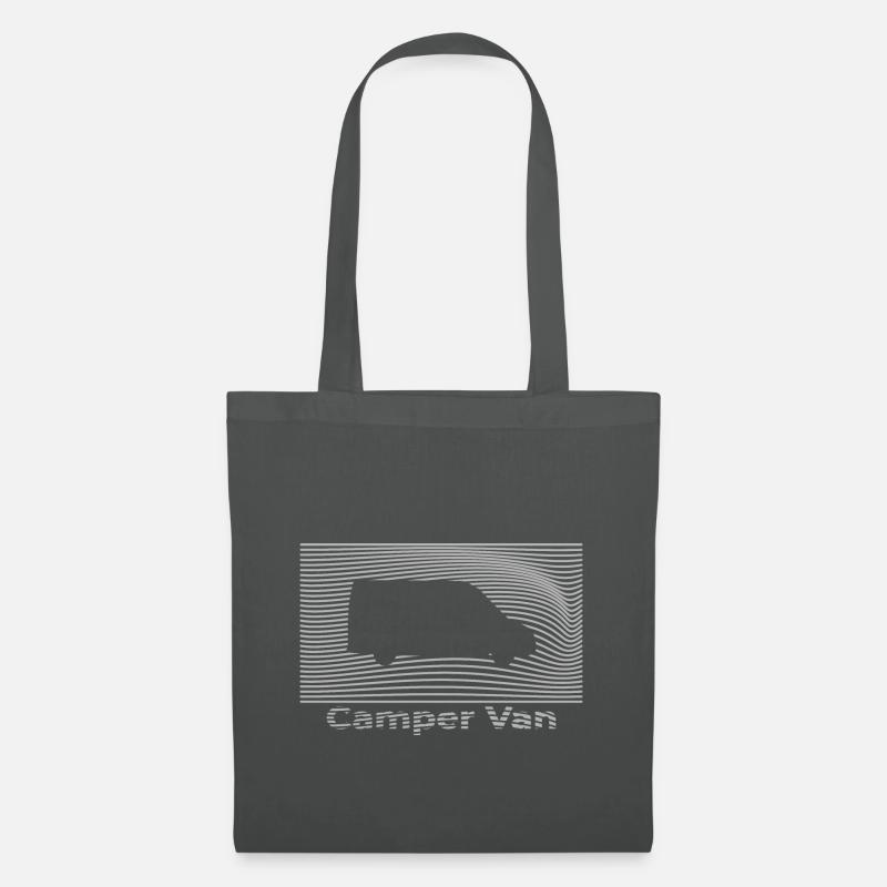 Camper Van, Wohnmobil - Stoffbeutel - Graphite