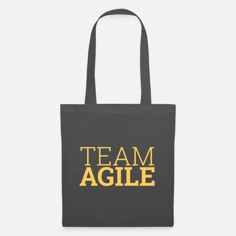 "Team Agile" | "Scrum Master" - Stoffbeutel - Graphite