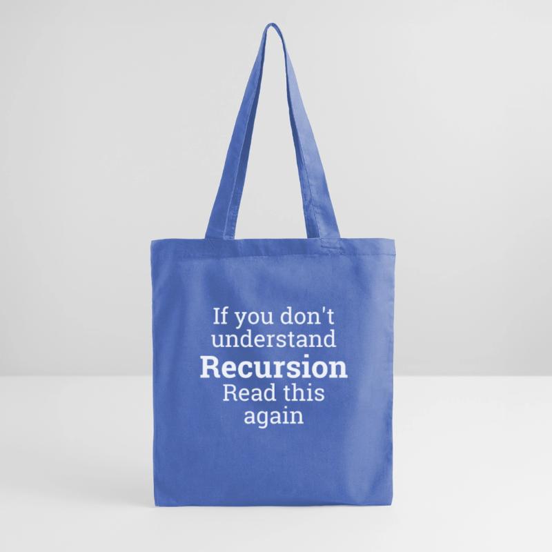 "Recursion"| informatik, Programmer, programmierer Stoffbeutel