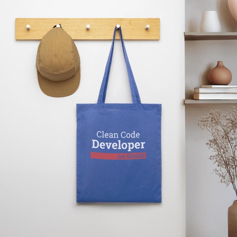 "Clean Code Developer second grade" | Programmer Tote Bag