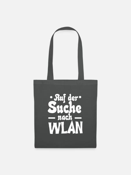 "Suche Wlan" | Informatiker - Stoffbeutel - Graphite