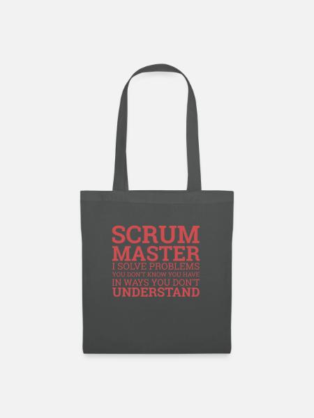 "Scrum Master" | - Stoffbeutel - Graphite