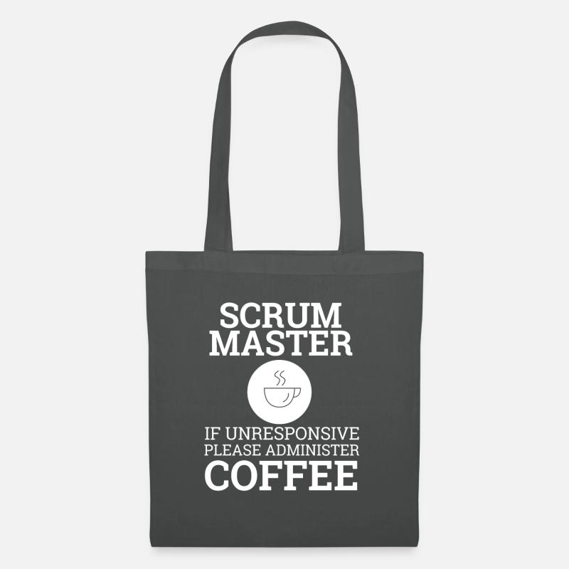 "Scrum Master" | Scrum Master - Stoffbeutel - Graphite