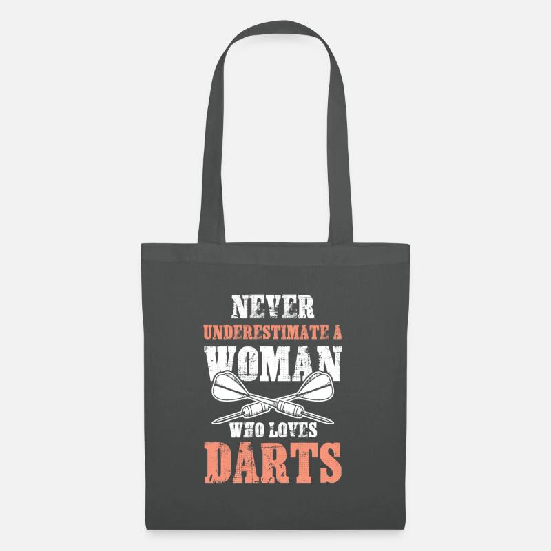 frauen dart - Stoffbeutel - Graphite