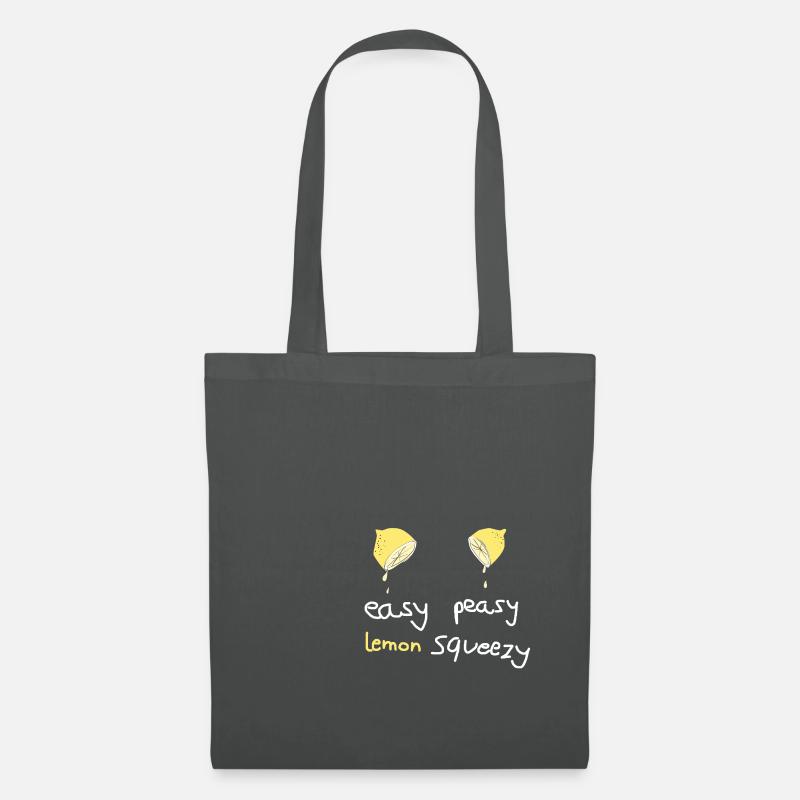easy peasy lemon squeezy - Stoffbeutel - Graphite