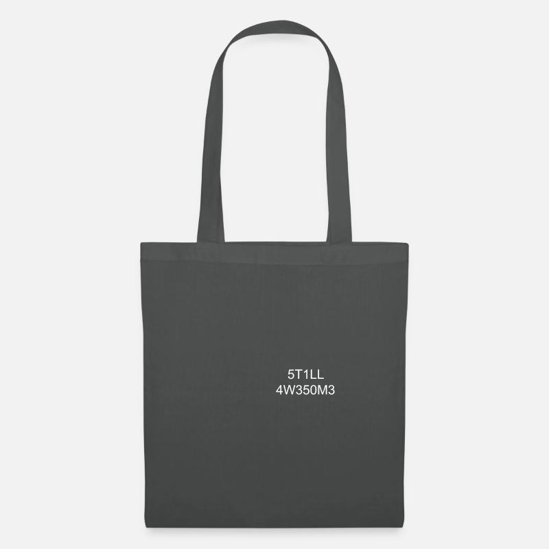 Still awesome leetspeak nerd nerdy geek Geschenk - Stoffbeutel - Graphite