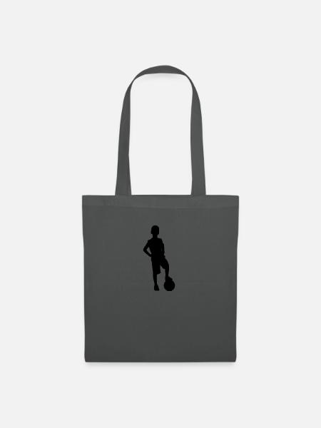 Fussball Junge - Stoffbeutel - Graphite