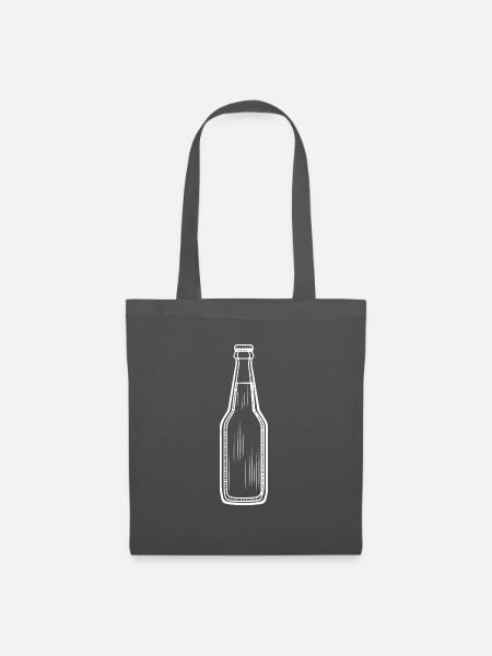 Bierflasche Bier Symbol - Stoffbeutel - Graphite