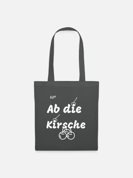 Kirsche - Stoffbeutel - Graphite