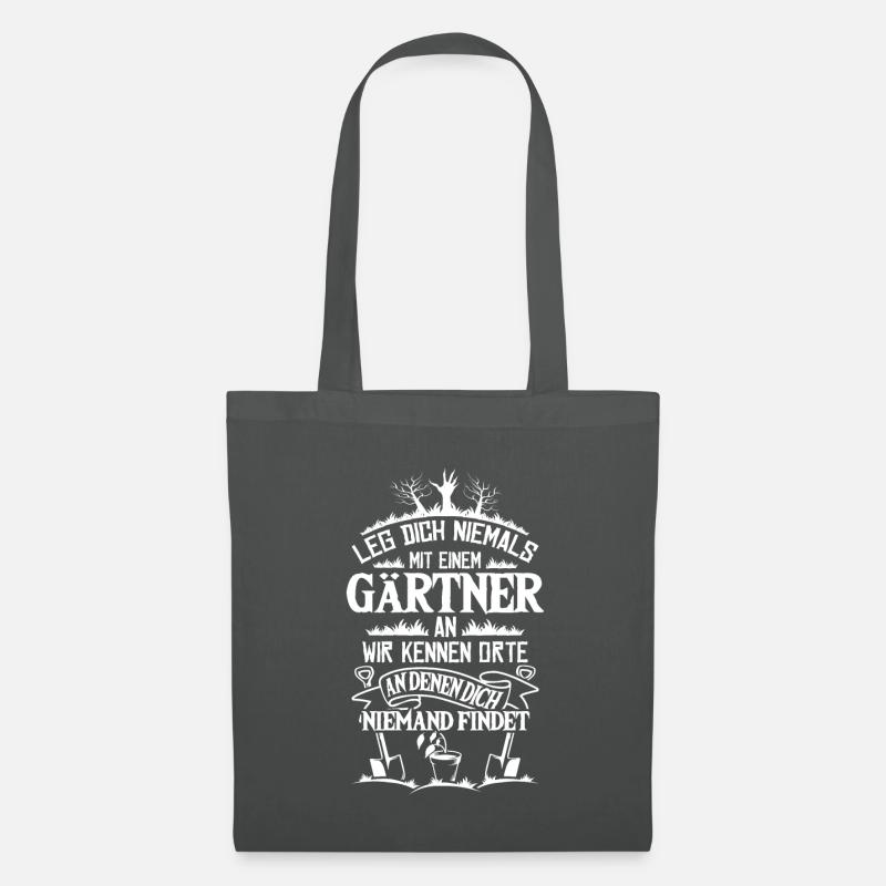 Gärtner Gartenfreunde Hobbygärtner Gartenarbeit - Stoffbeutel - Graphite