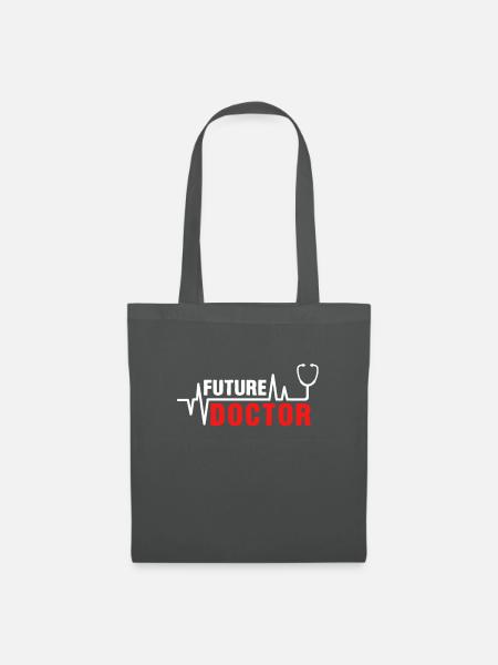 Future Doctor Arzt Doktor Studium Beruf Geschenk - Stoffbeutel - Graphite