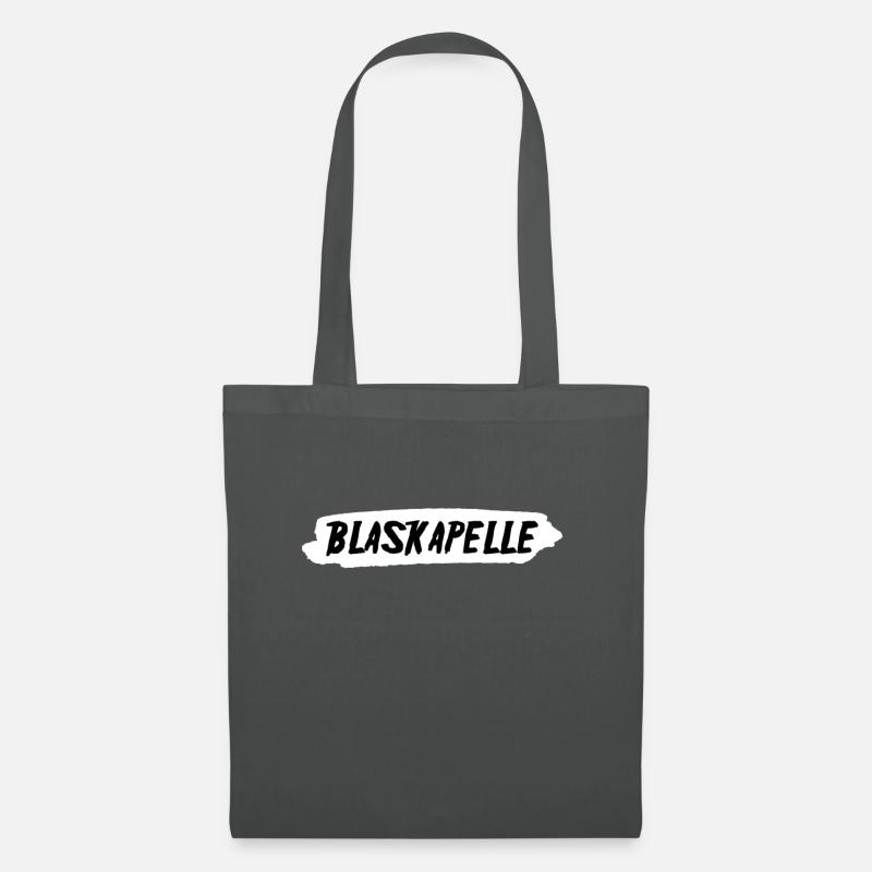 Blaskapelle Blasmusik Trompete Posaune Geschenk - Stoffbeutel - Graphite