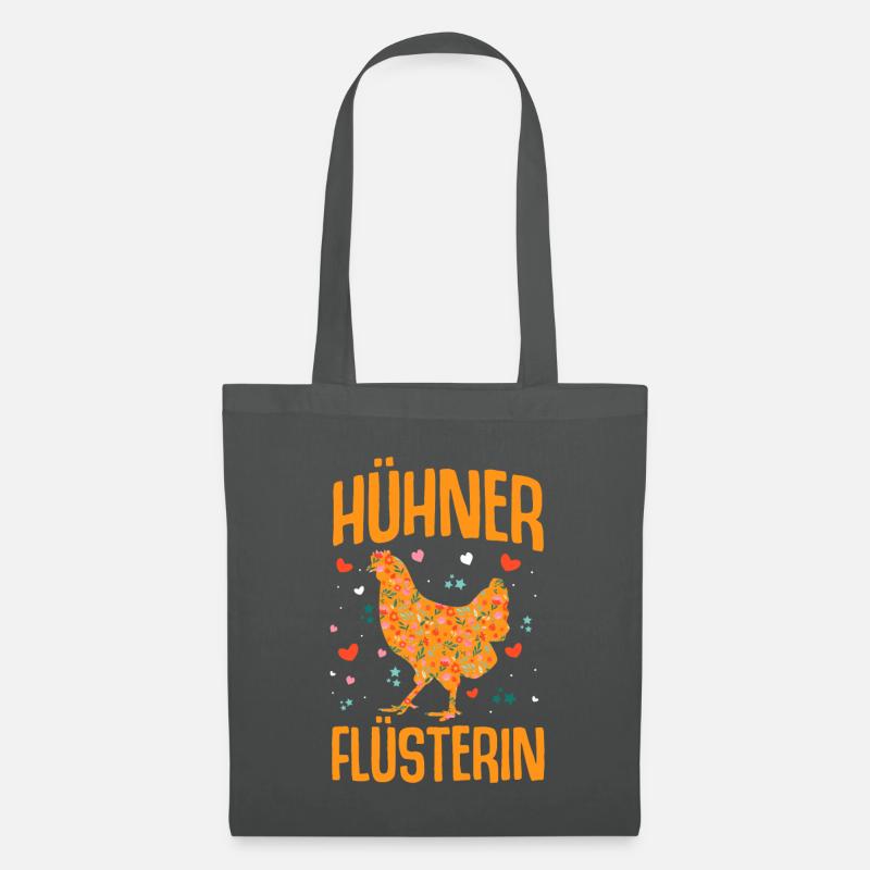 Hühner Flüsterin - Stoffbeutel - Graphite
