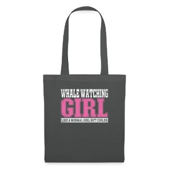 Femmes Qui observent les baleines comme une fille normale mais - Sac en tissu - gris graphite - Devant