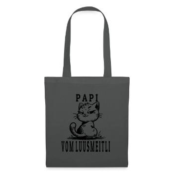 LUUSMEITLI PAPI - MIeze - Stoffbeutel - Graphite - Vorne