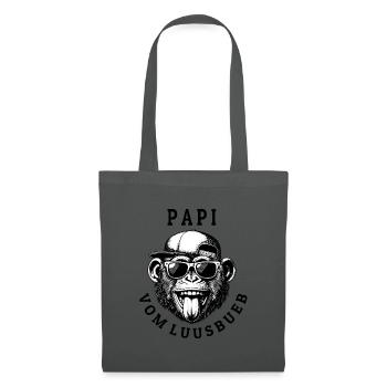 LUUSBUEBE PAPI - Cool Monkey - Tote Bag - graphite grey - Front