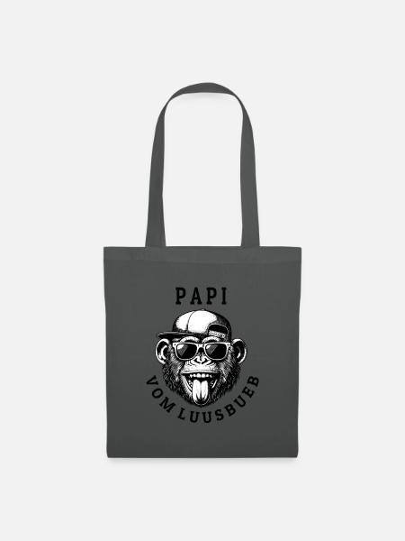 LUUSBUEBE PAPI - Cool Monkey - Tote Bag - graphite grey