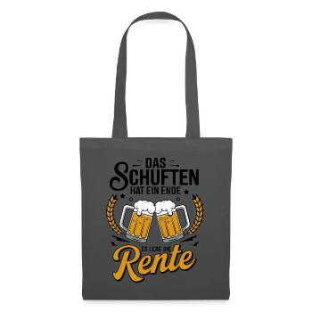 Das Schuften Hat Ein Ende - Es Lebe Die Rente - Stoffbeutel - Graphite - Vorne