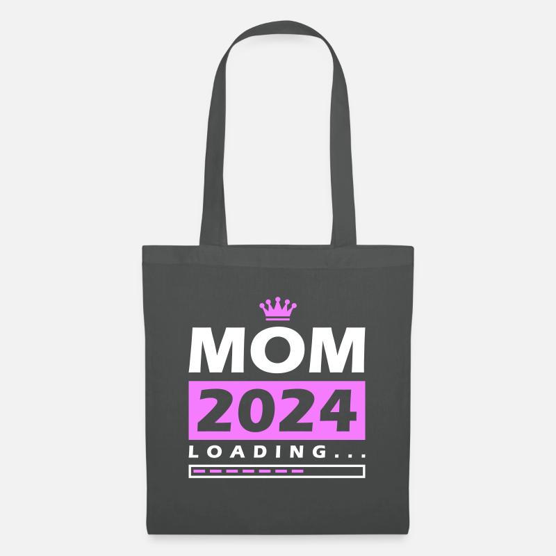 Mama 2024 Loading Mom - Stoffbeutel - Graphite