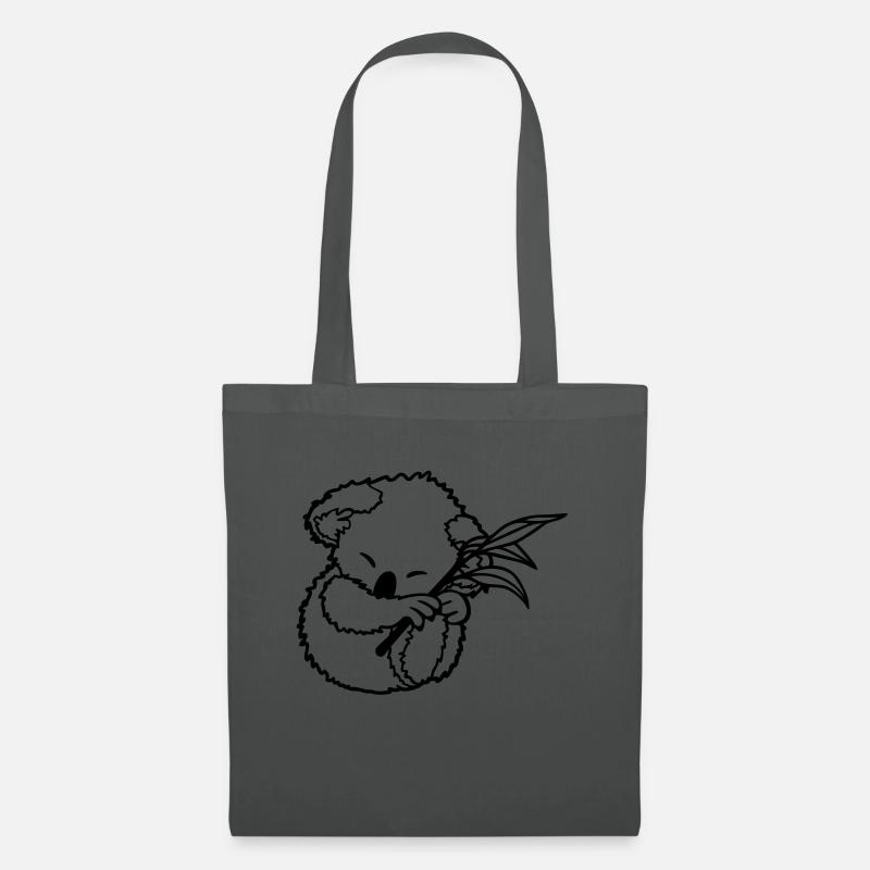Koala Shirt - Stoffbeutel - Graphite