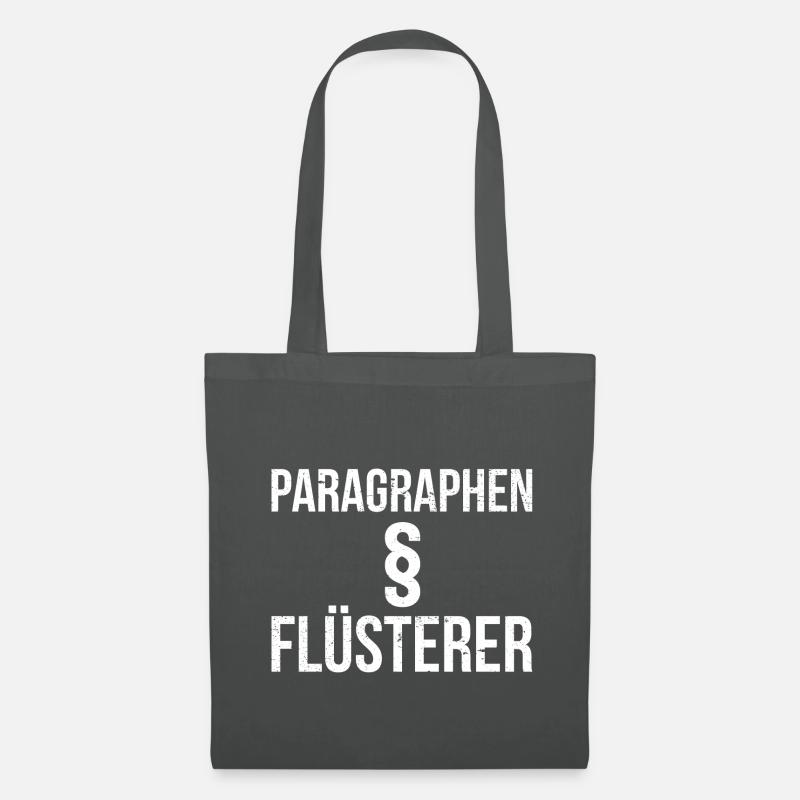 Paragraphen Flüsterer - Stoffbeutel - Graphite