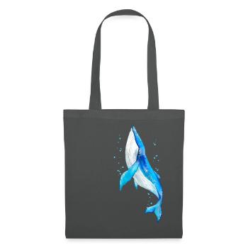 Baleine - Sac en tissu - gris graphite - Devant