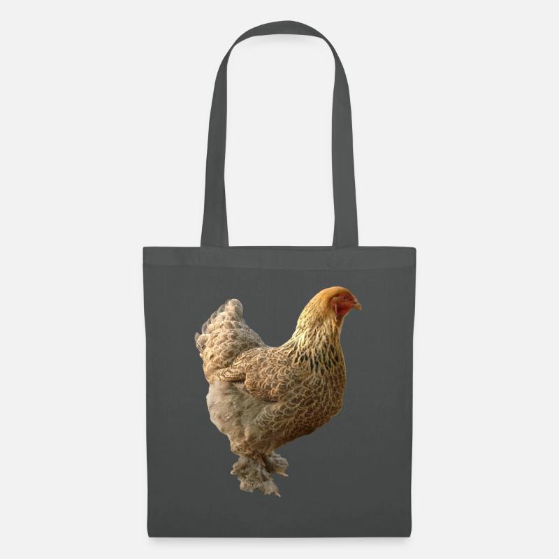 Huhn - Stoffbeutel - Graphite