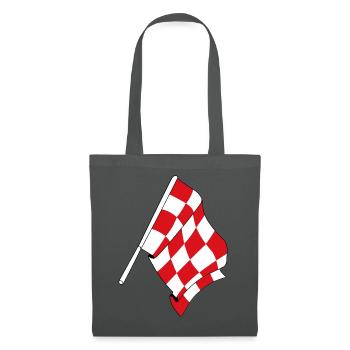 Drapeau de la province du Brabant-Septentrional - Sac en tissu - gris graphite - Devant