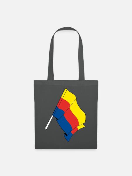 Flagge der Provinz Nordholland - Stoffbeutel - Graphite