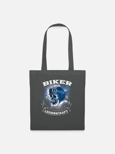 Biker aus Leidenschaft - Stoffbeutel - Graphite