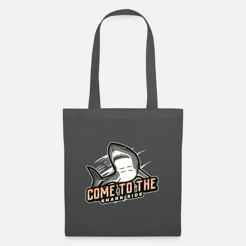 come to the shark side - Stoffbeutel - Graphite