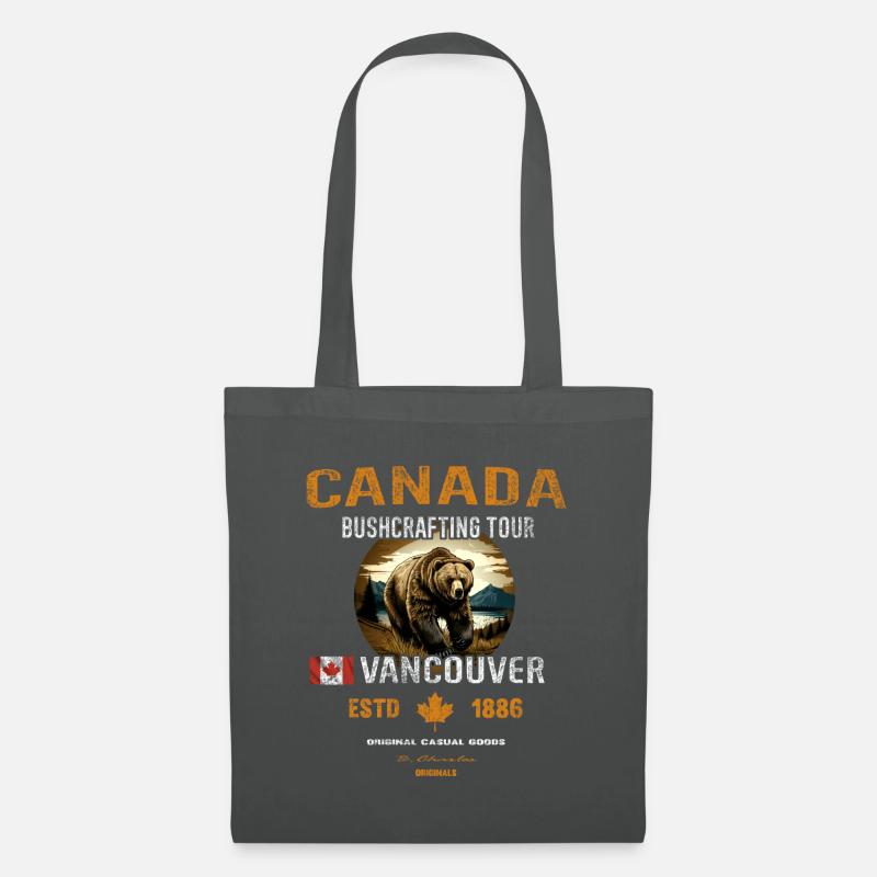 Survival Kanada Geschenk - Stoffbeutel - Graphite