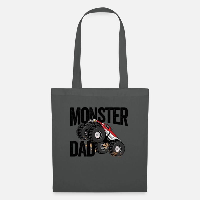 Monster-Papa - Stoffbeutel - Graphite