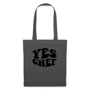 Chef Drôle Restaurant Cuisine Chef - Sac en tissu - gris graphite - Devant