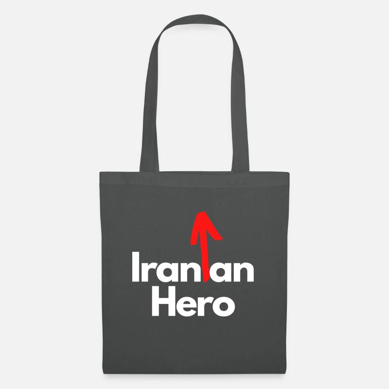 Iranian Hero White - Stoffbeutel - Graphite