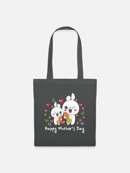 happy Mothersday - Stoffbeutel - Graphite
