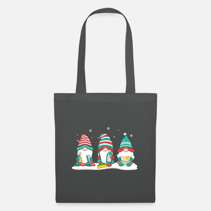 Weihnachten Weihnachtsmann Geschenke - Stoffbeutel - Graphite