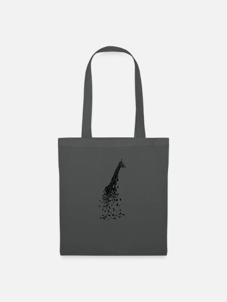 Giraffe abstrakt - Stoffbeutel - Graphite