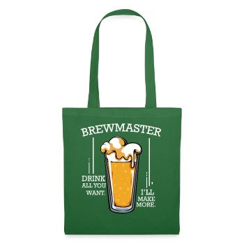 Biermeister Spruch Glas - Stoffbeutel - Fichte - Vorne